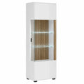 Vitrine – 48,5 × 180 × 38 cm, moderner Stil, aus Eichenholz
