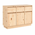 Sideboard – 111 × 36 × 75 cm, mit Schubladen, aus Massivholz und Kiefernholz