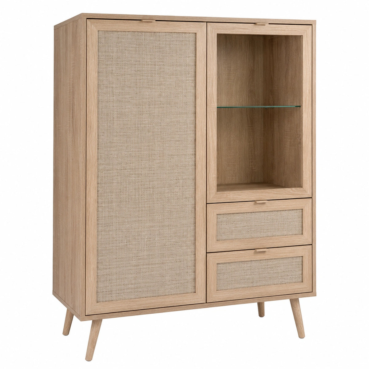 Kommode – 103 × 139 × 40 cm, aus Eichenholz, Sonoma-Eiche