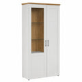 Vitrine – 95 × 194 × 38 cm, aus Eichenholz, Artisan-Eiche