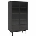 Vitrine – 85 cm, mit Schubladen, aus Glas, für Wohnzimmer