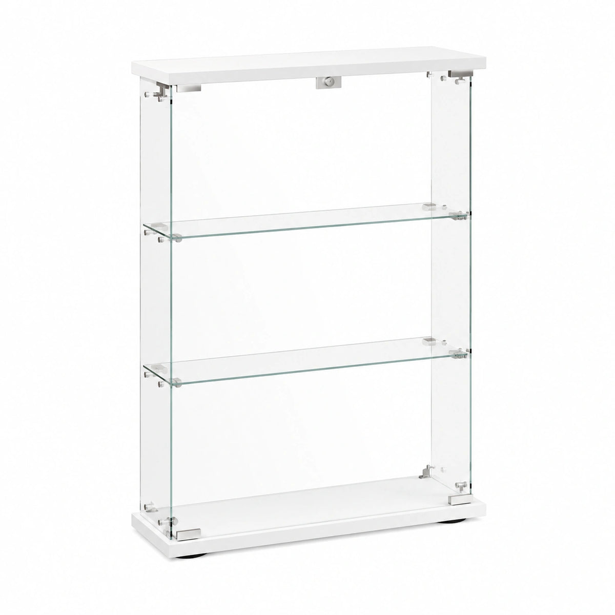 Glasvitrine – 125 × 79 × 36,5 cm, aus Glas