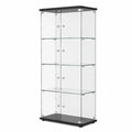 Schrank – mit LED-Beleuchtung, mit mehreren Türen, aus Glas