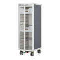 Büroschrank – Industriestil, aus Glas, Anthrazit