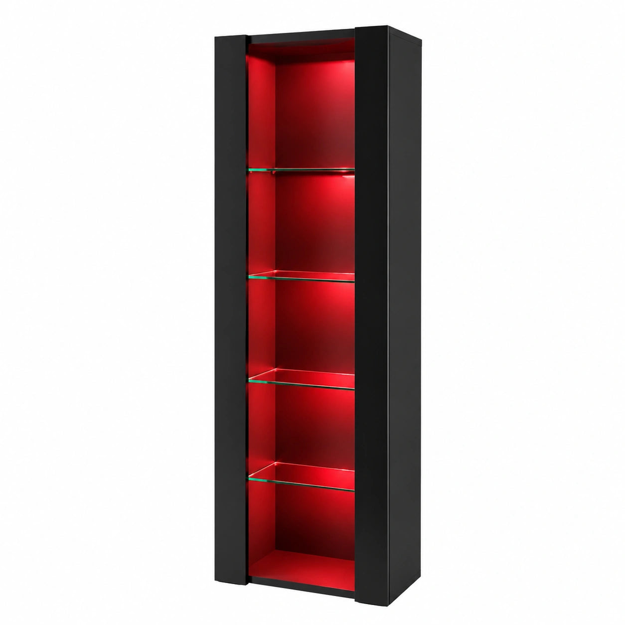 Vitrine – 55 × 159 × 35 cm, Schwarz