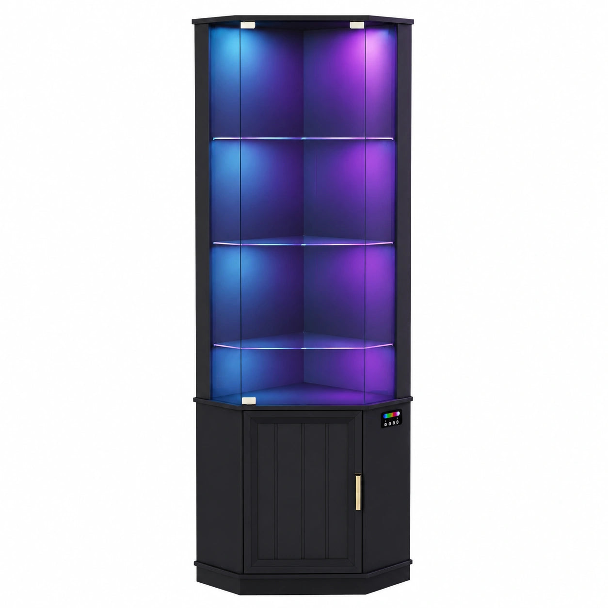 Vitrine – mit LED-Beleuchtung, mit Schubladen