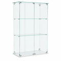 Glasvitrine – mit LED-Beleuchtung, für Wohnzimmer und Büro
